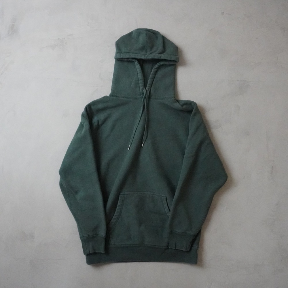 Independent Trading Co Hoodie Medium Green Pullover Fleece Sweatshirt Plain